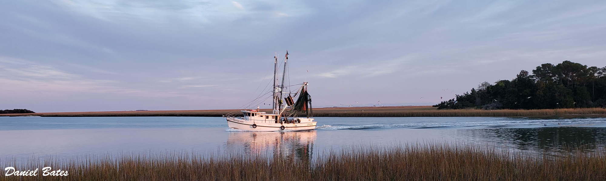 McClellanville Shrimp Boat at the Mouth of Jeremy Creek