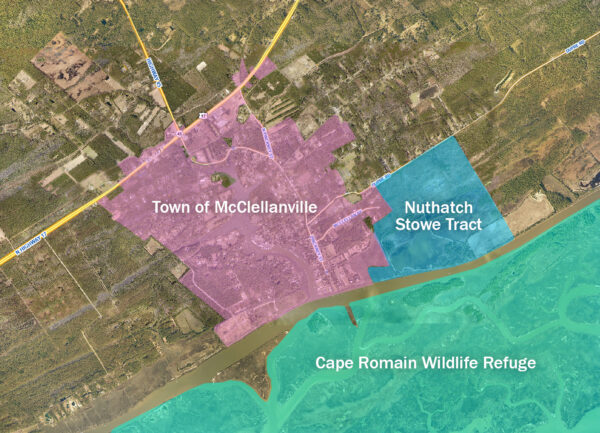 McClellanville Nuthatch Stowe Tract Map