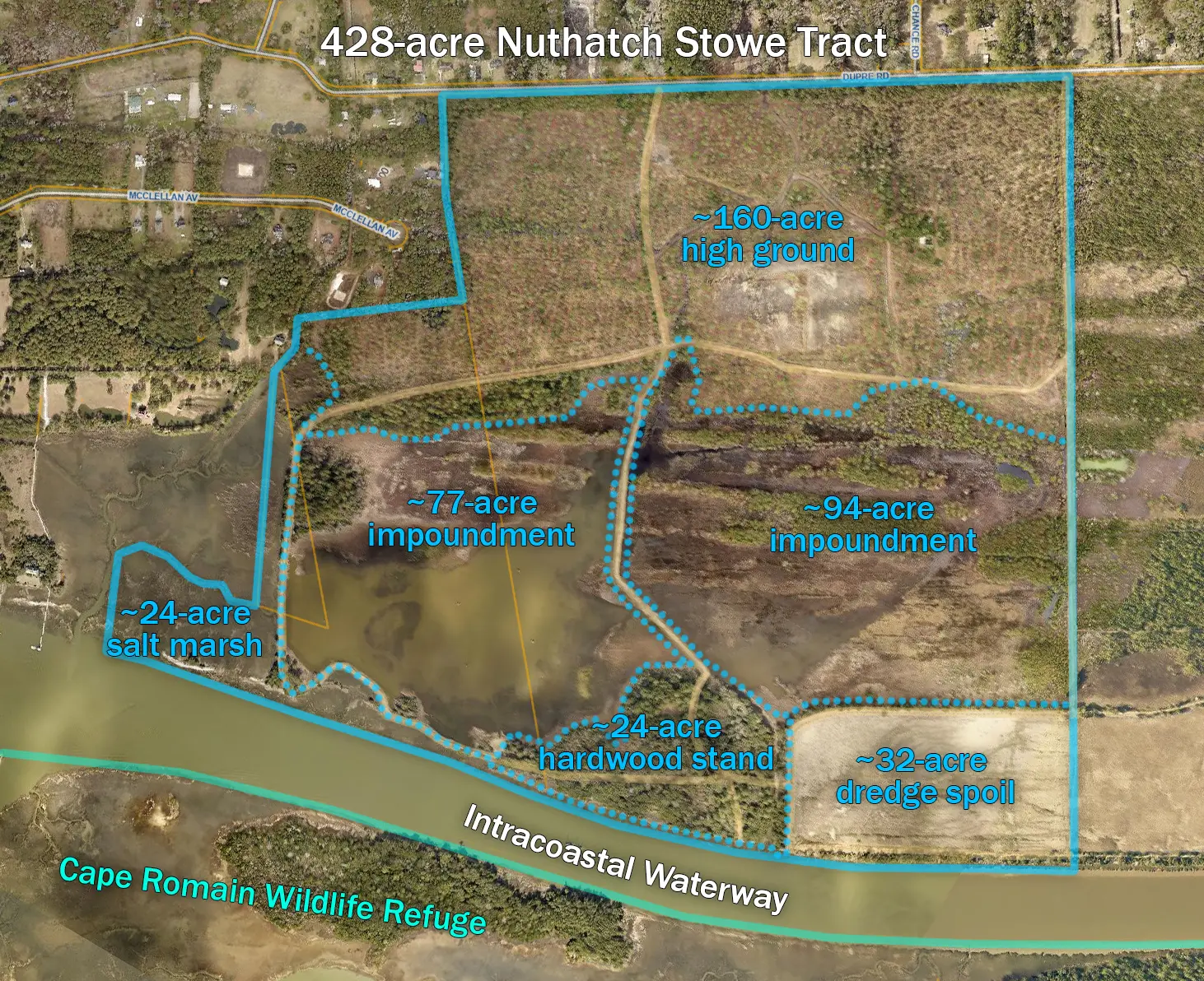 Nuthatch Stowe Tract Map Areas